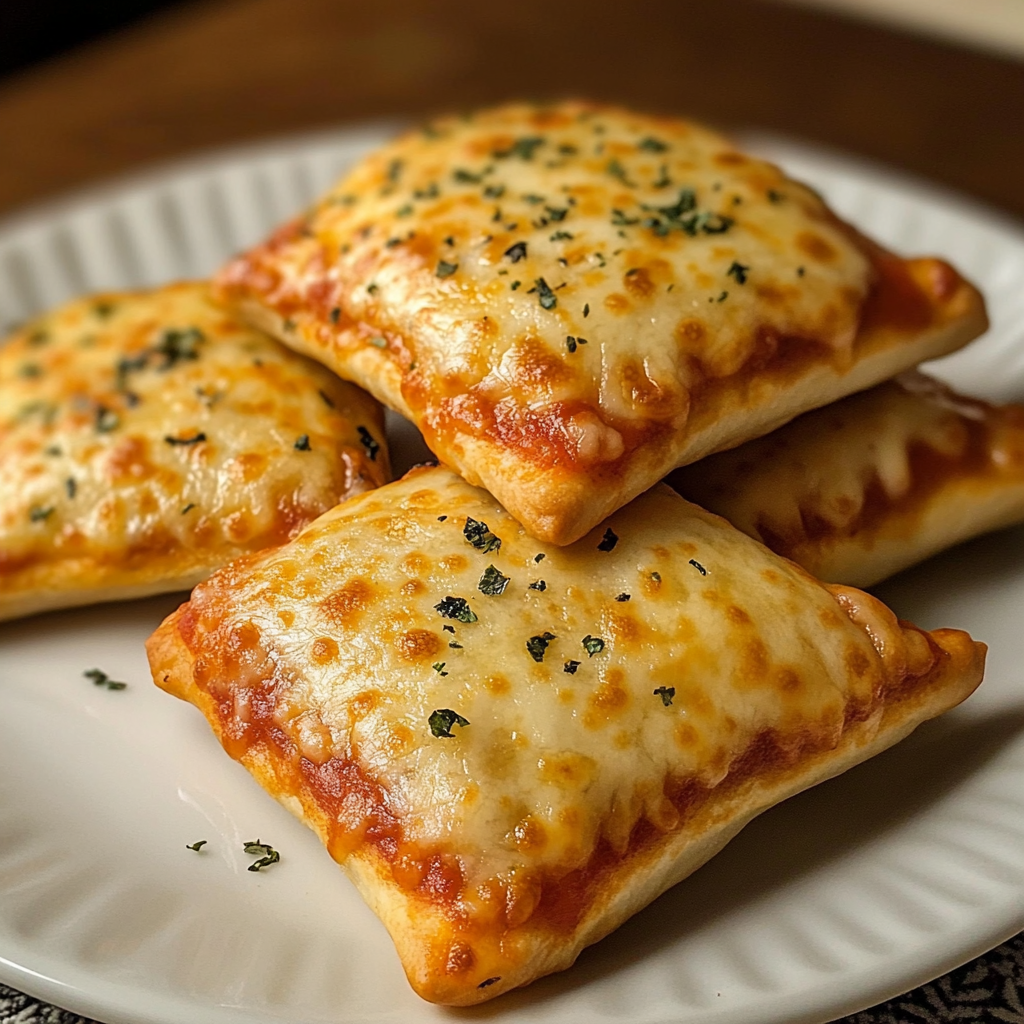 Homemade Easy Cheesy Pizza Pockets