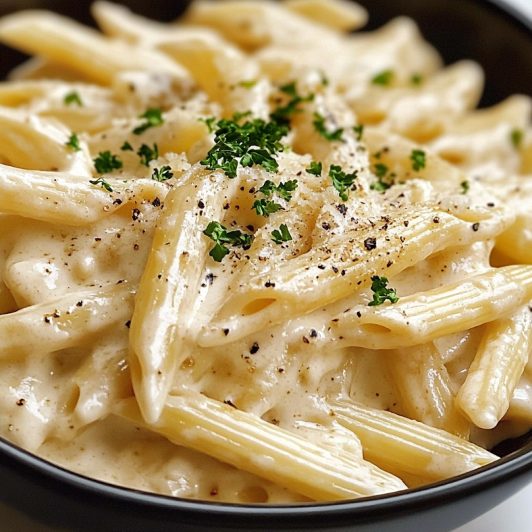 Creamy Garlic Penne Pasta