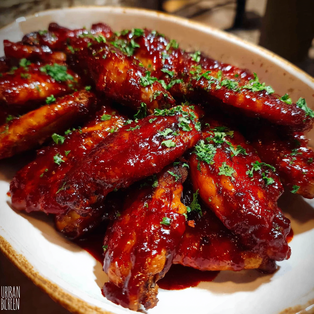 Strawberry Barbecue Hot Wings