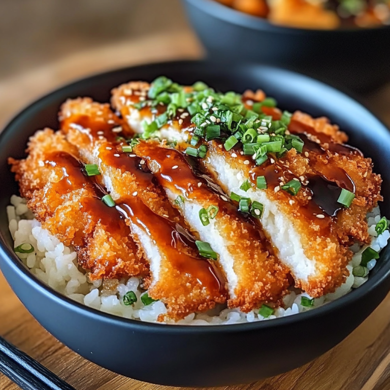 Japanese Katsu Bowls with Tonkatsu Sauce