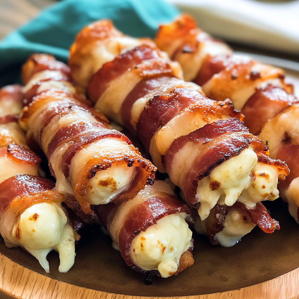 Bacon-Wrapped Mozzarella Sticks