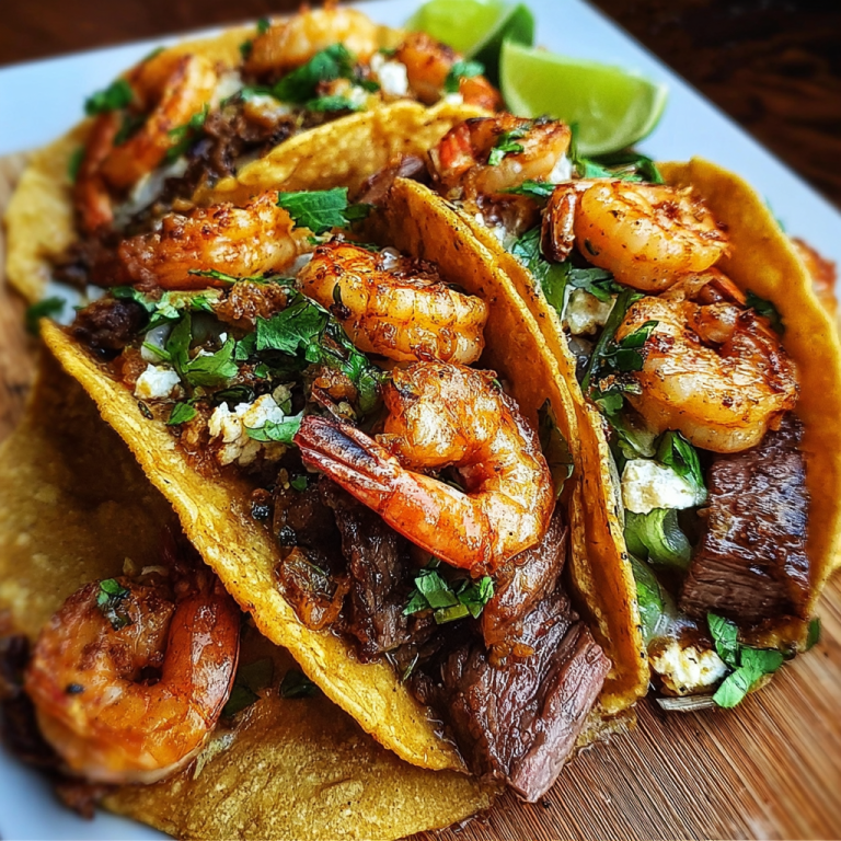 Shrimp and Steak Tacos