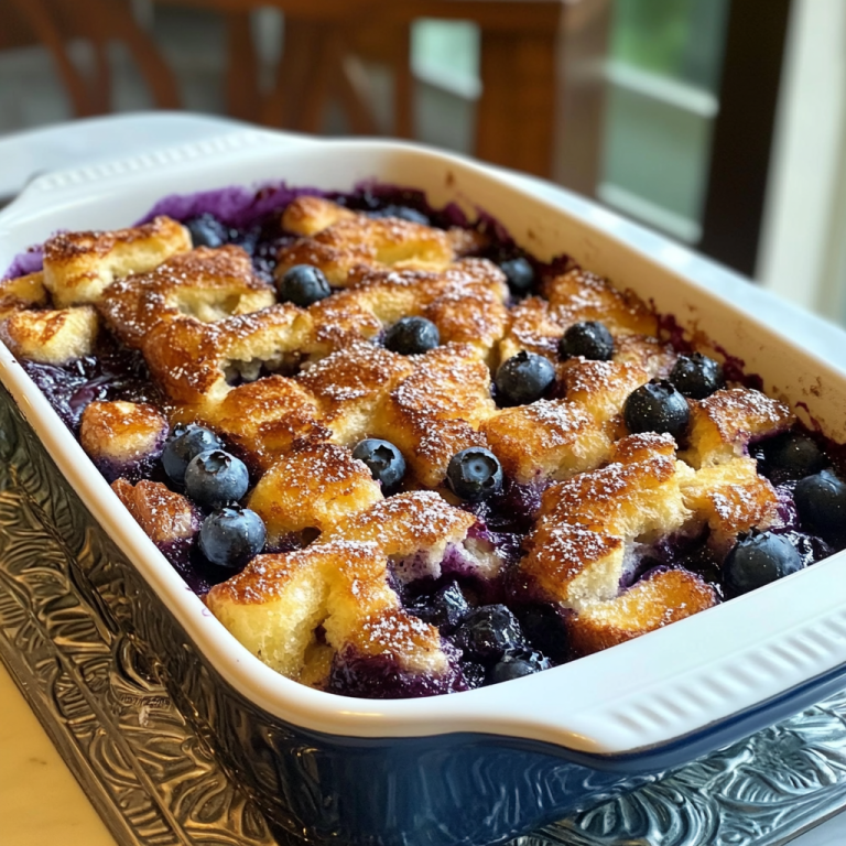 Best Blueberry French Toast Casserole