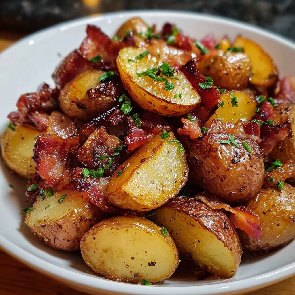 Honey Bacon Roasted Potatoes