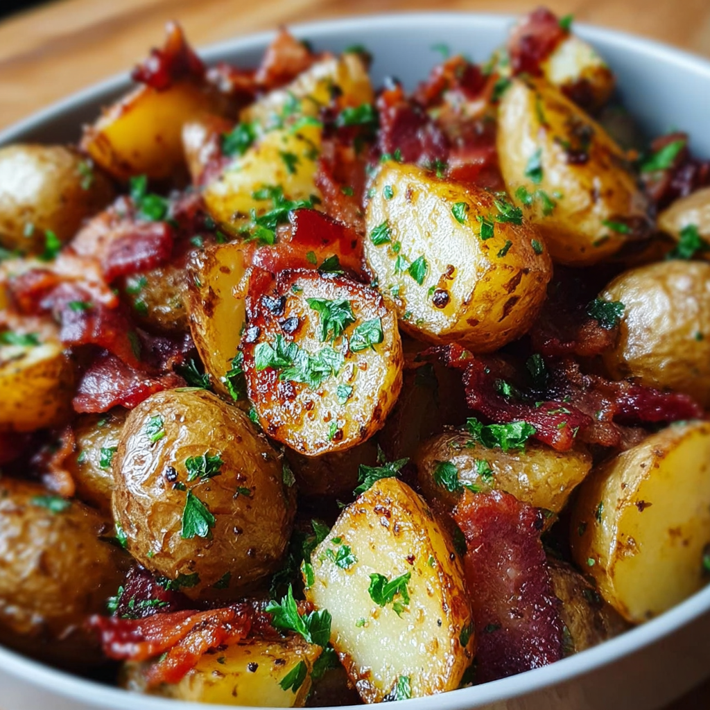 Honey Bacon Roasted Potatoes
