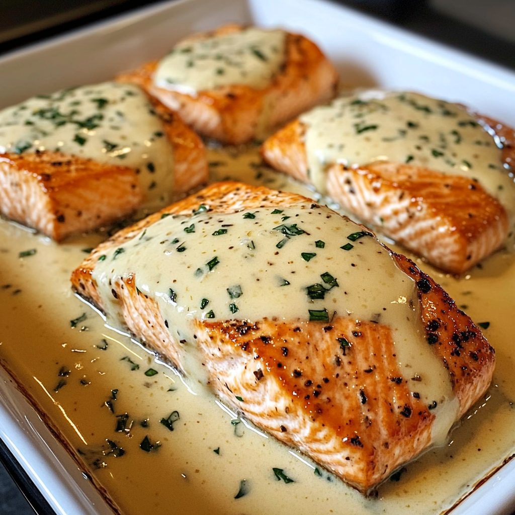 Creamy Garlic Salmon