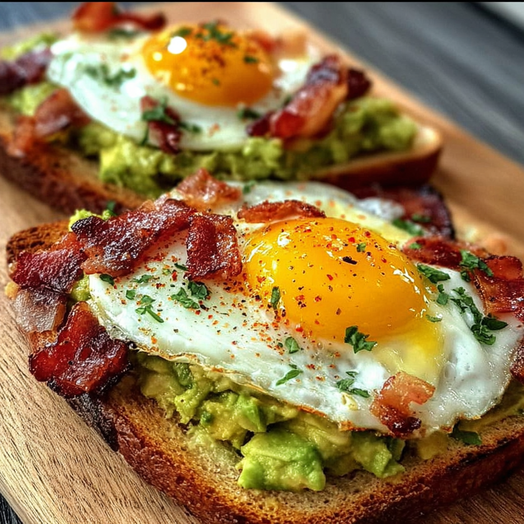 Bacon, Egg, and Avocado Toast