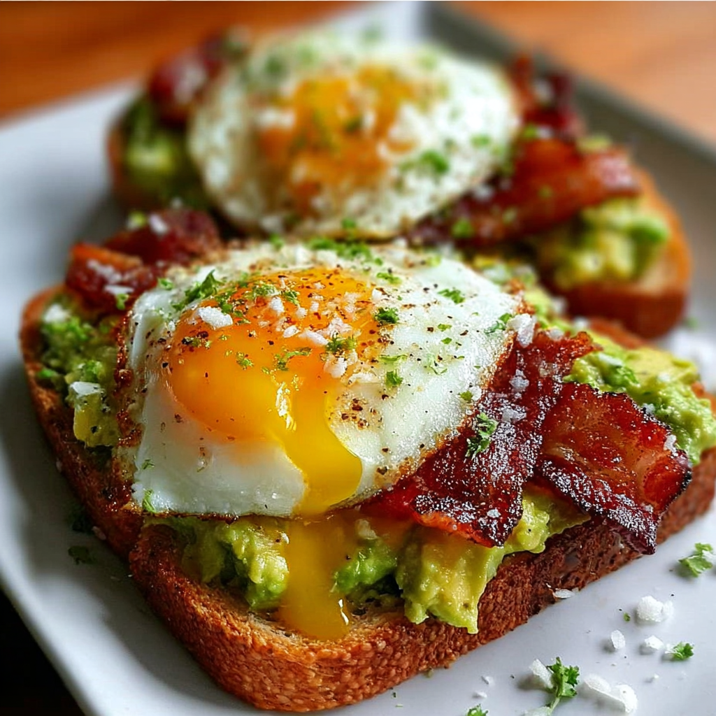 Bacon, Egg, and Avocado Toast