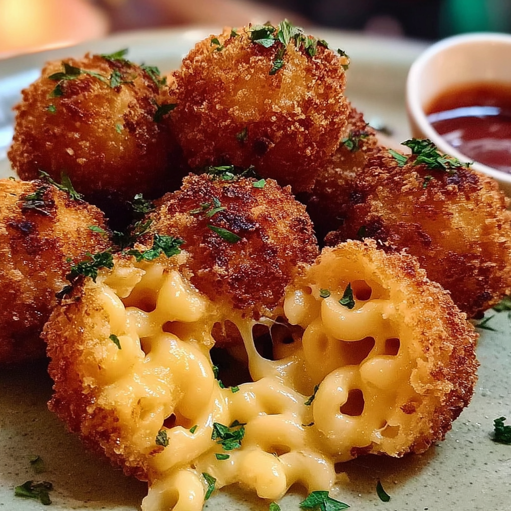 Crispy Fried Mac and Cheese Balls
