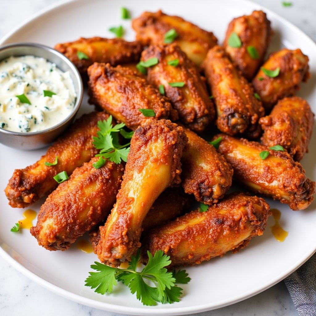 Crispy Dry Rub Chicken Wings