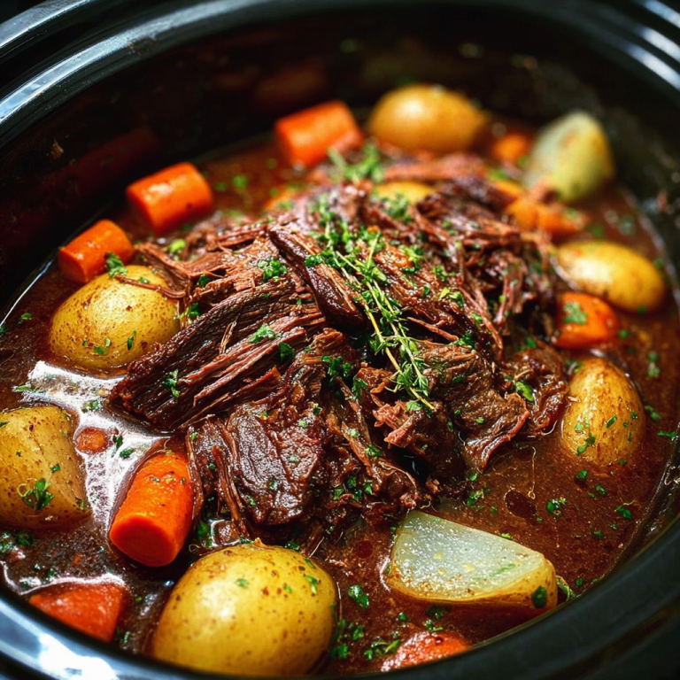 Slow Cooker Pot Roast with Gravy