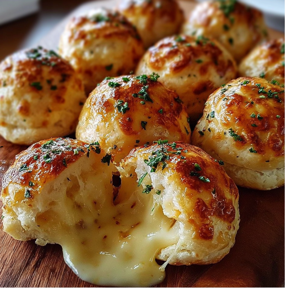 Biscuit Garlic Butter Cheese Bombs