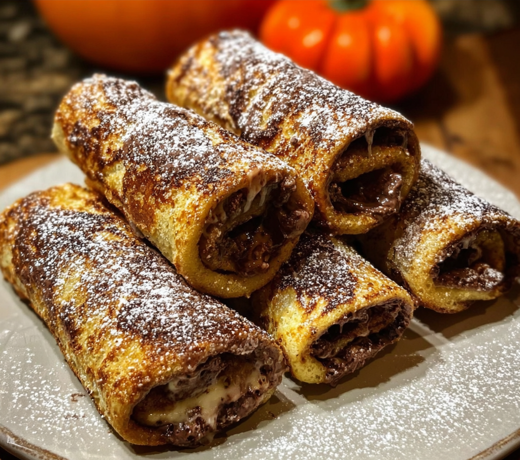 Air Fryer Nutella French Toast Roll Ups