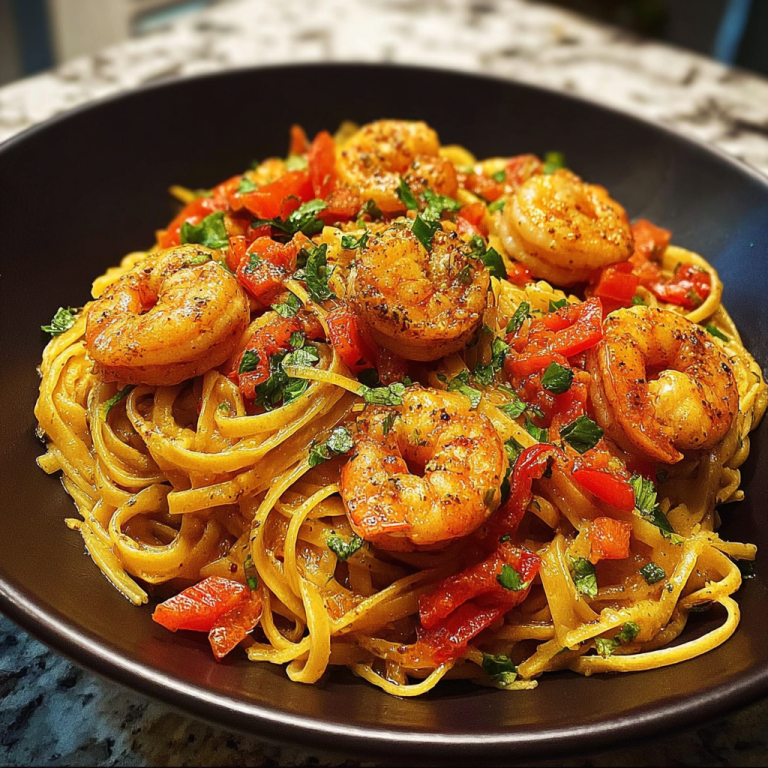 Jamaican Shrimp Pasta