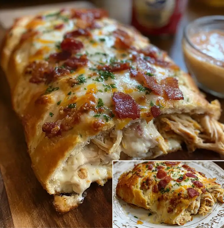 Chicken Bacon Ranch Stromboli
