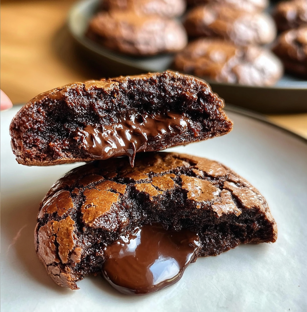 Chocolate Lava Brownie Cookies