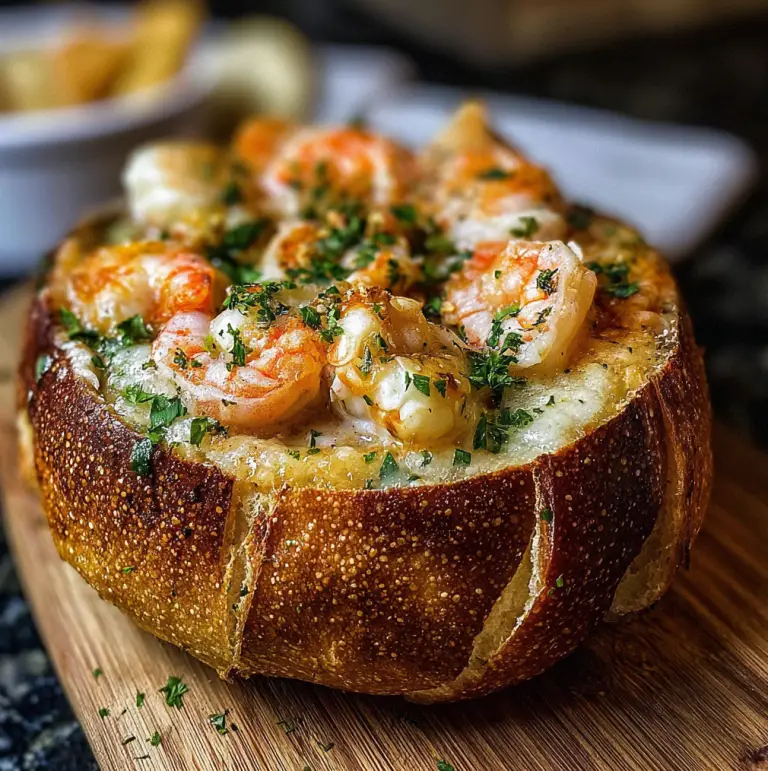 Stuffed Seafood Bread Bowl