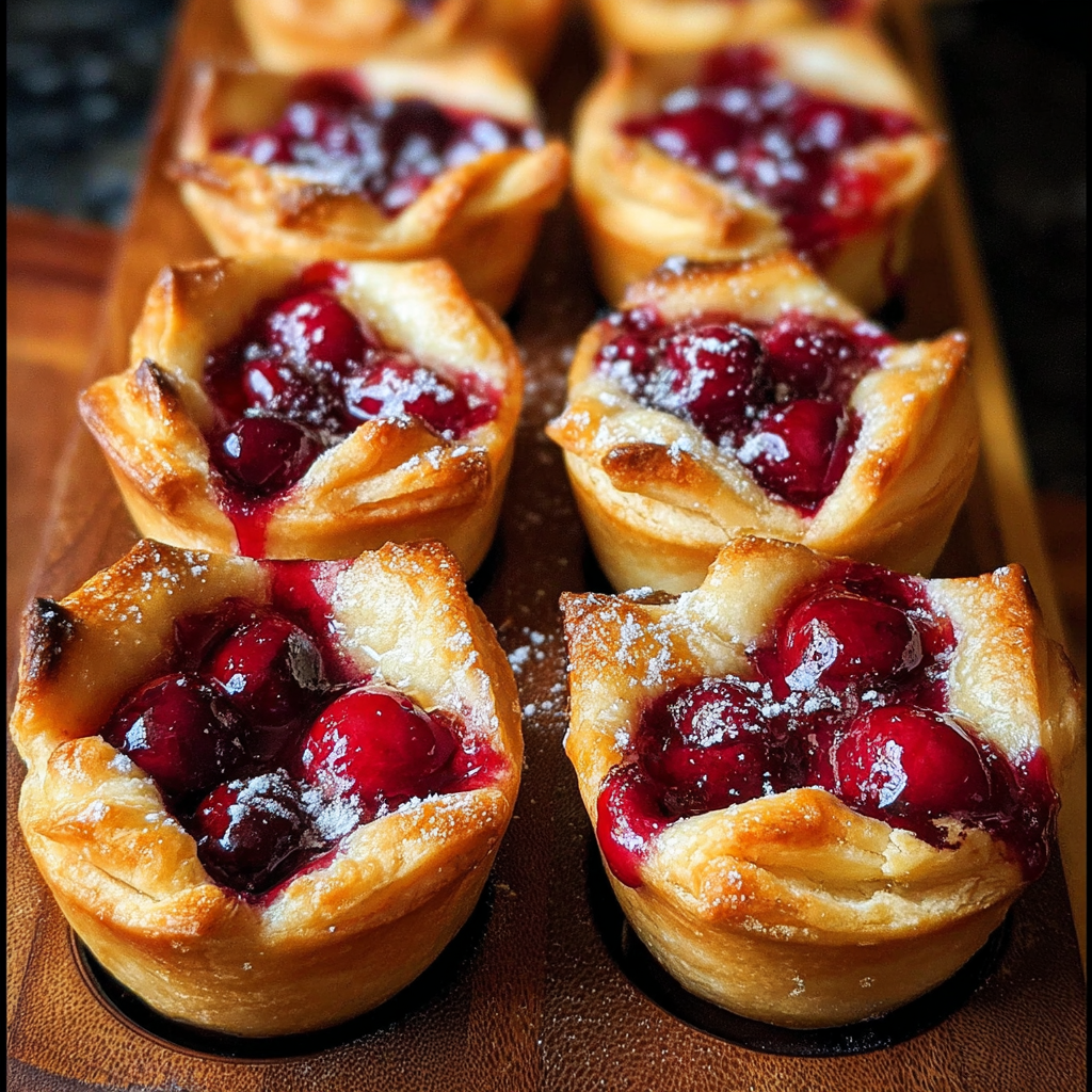 Quick Cherry Pie Bites