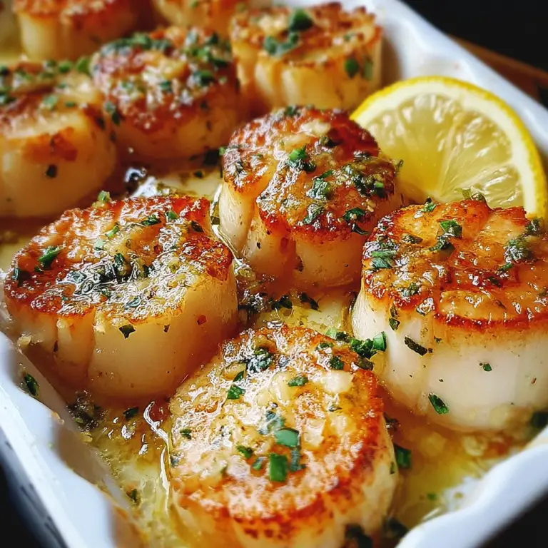 Garlic Butter Baked Scallops