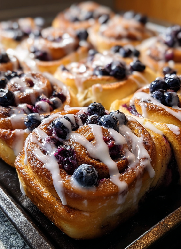 Blueberry Cinnamon Rolls