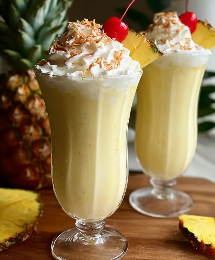 Tropical Pineapple Coconut Milkshake