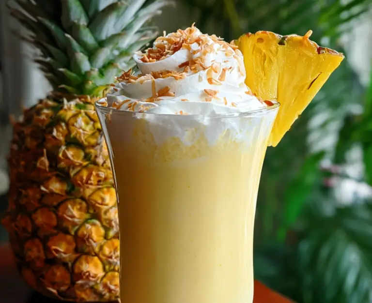 Tropical Pineapple Coconut Milkshake