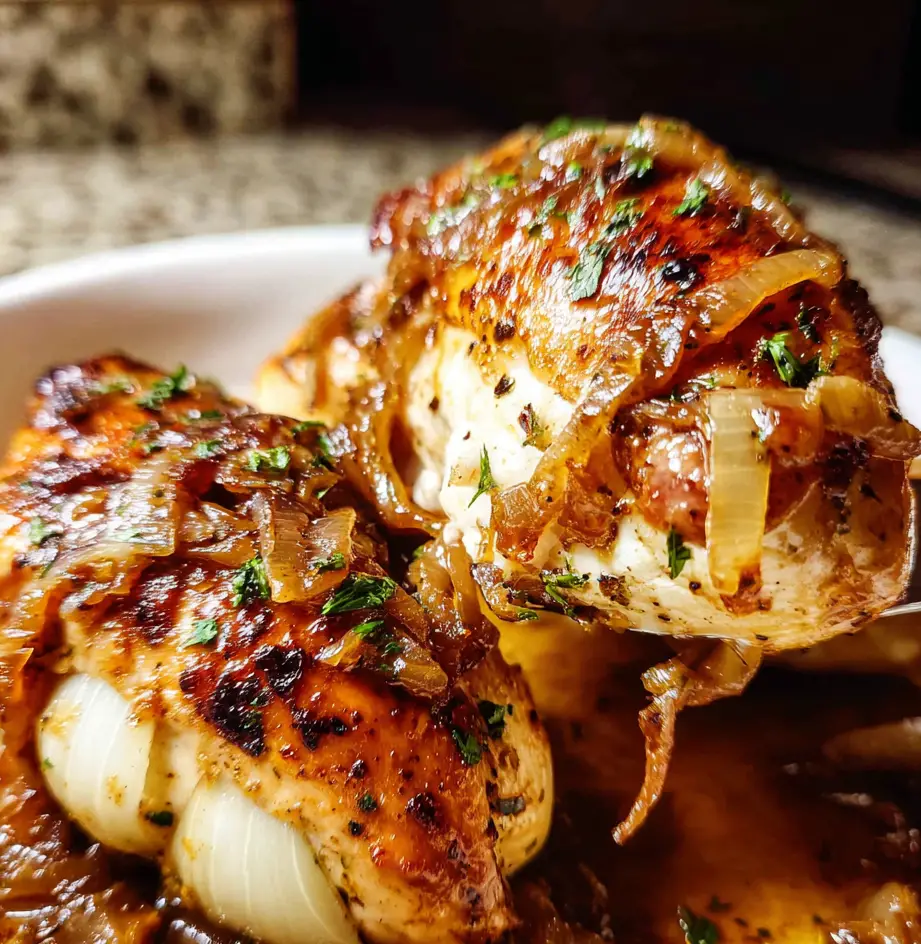 French Onion Stuffed Chicken