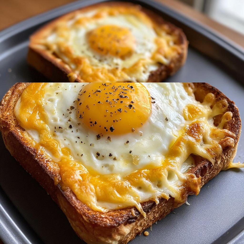 Air Fryer Egg and Cheese Toast