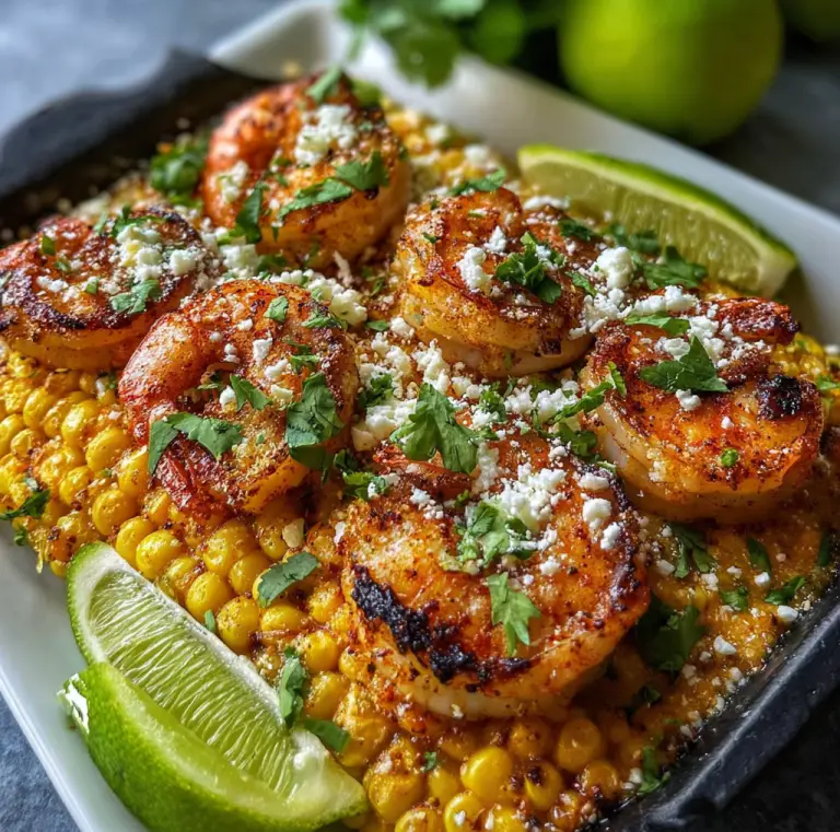 Mexican Street Corn and Shrimp