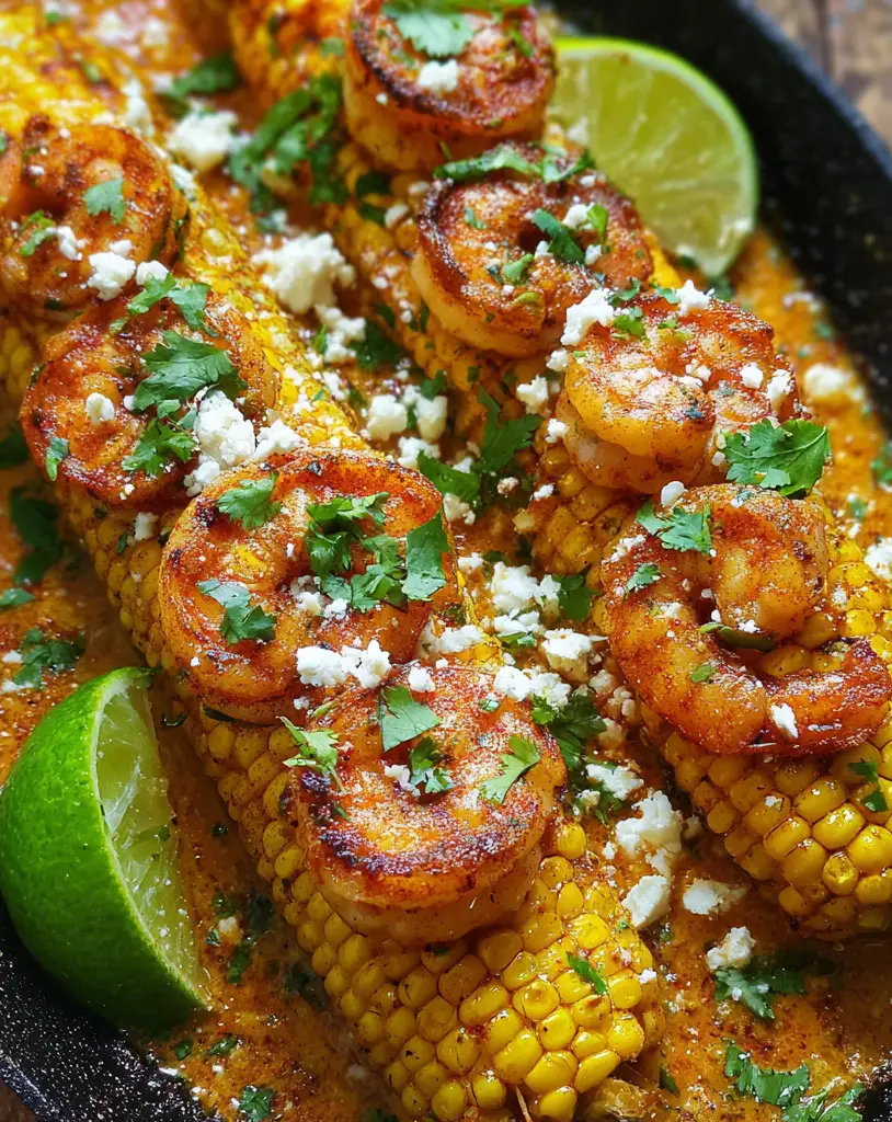 Mexican Street Corn and Shrimp