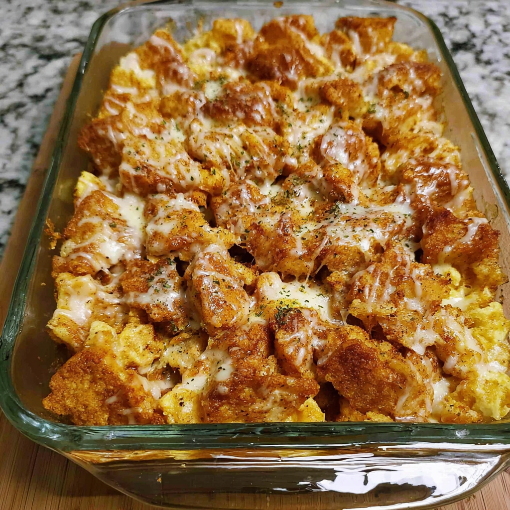 Chicken and Waffle Casserole
