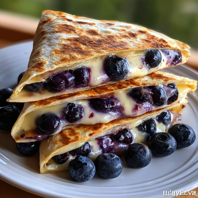 Blueberry Breakfast Quesadilla