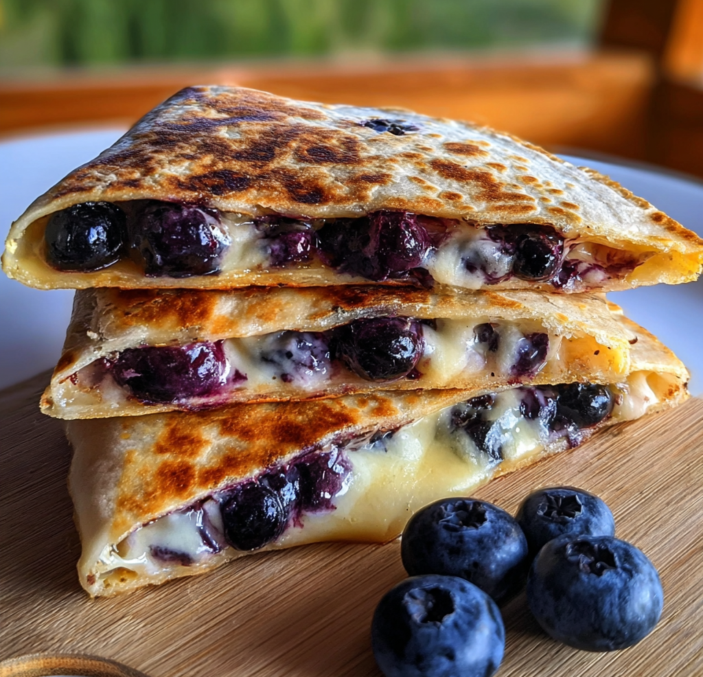 Blueberry Breakfast Quesadilla