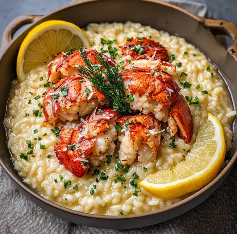 Lemon Butter Lobster Risotto