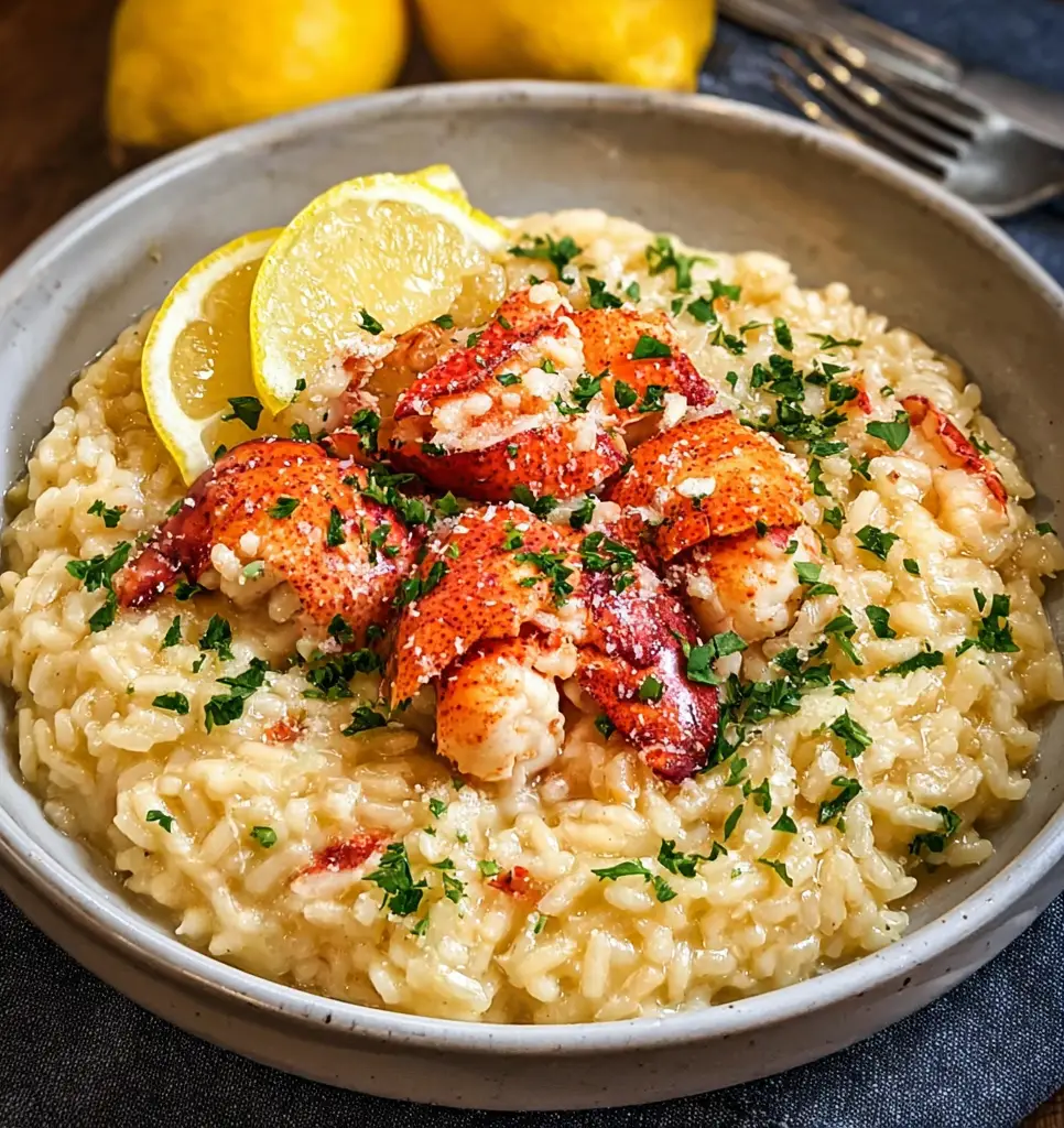 Lemon Butter Lobster Risotto