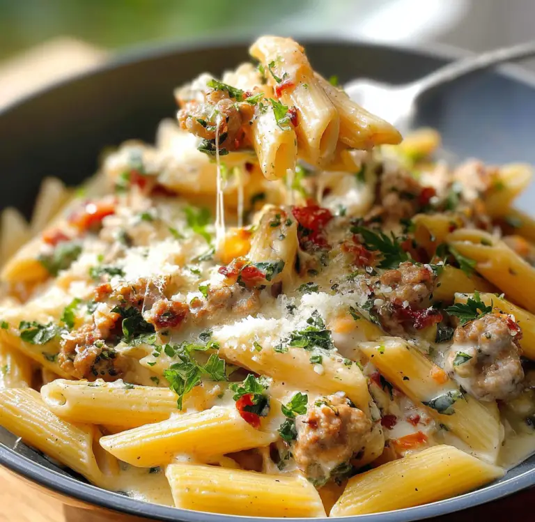 Creamy Tuscan Sausage Pasta