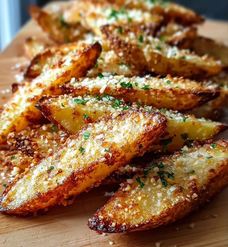 Baked Garlic Parmesan Potato Wedges