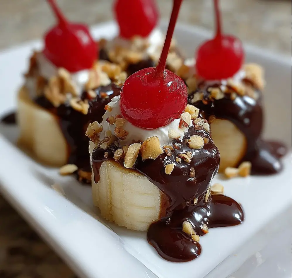 Banana Split Bites
