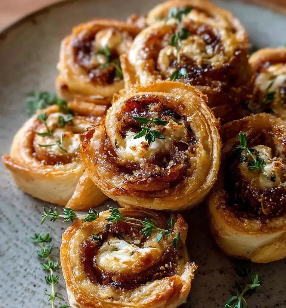 Fig and Goat Cheese Pinwheels