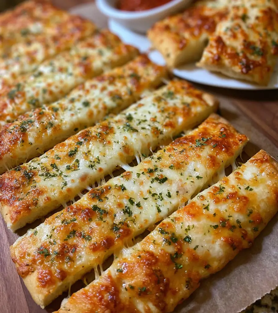 Homemade Cheesy Breadsticks