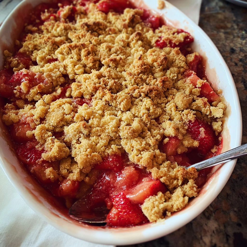Strawberry Rhubarb Crumble