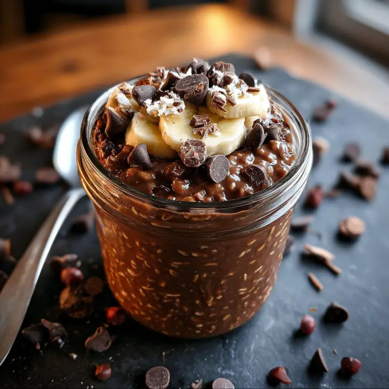 Brownie Batter Overnight Oats