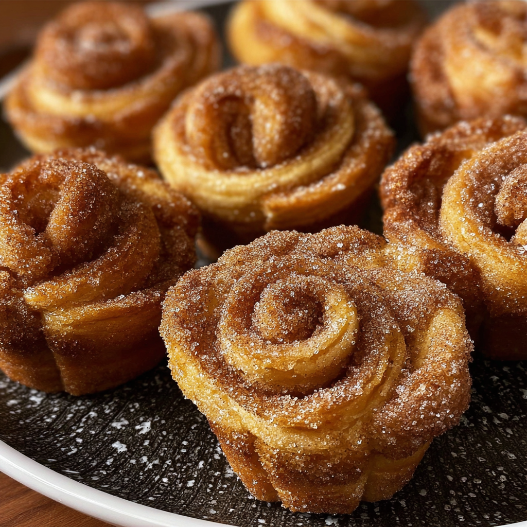 Quick Cinnamon Sugar Cruffins