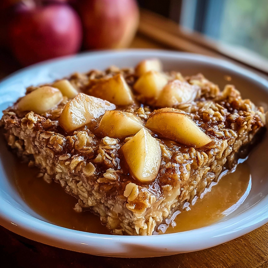 Amish-Style Apple and Cinnamon Baked Oatmeal