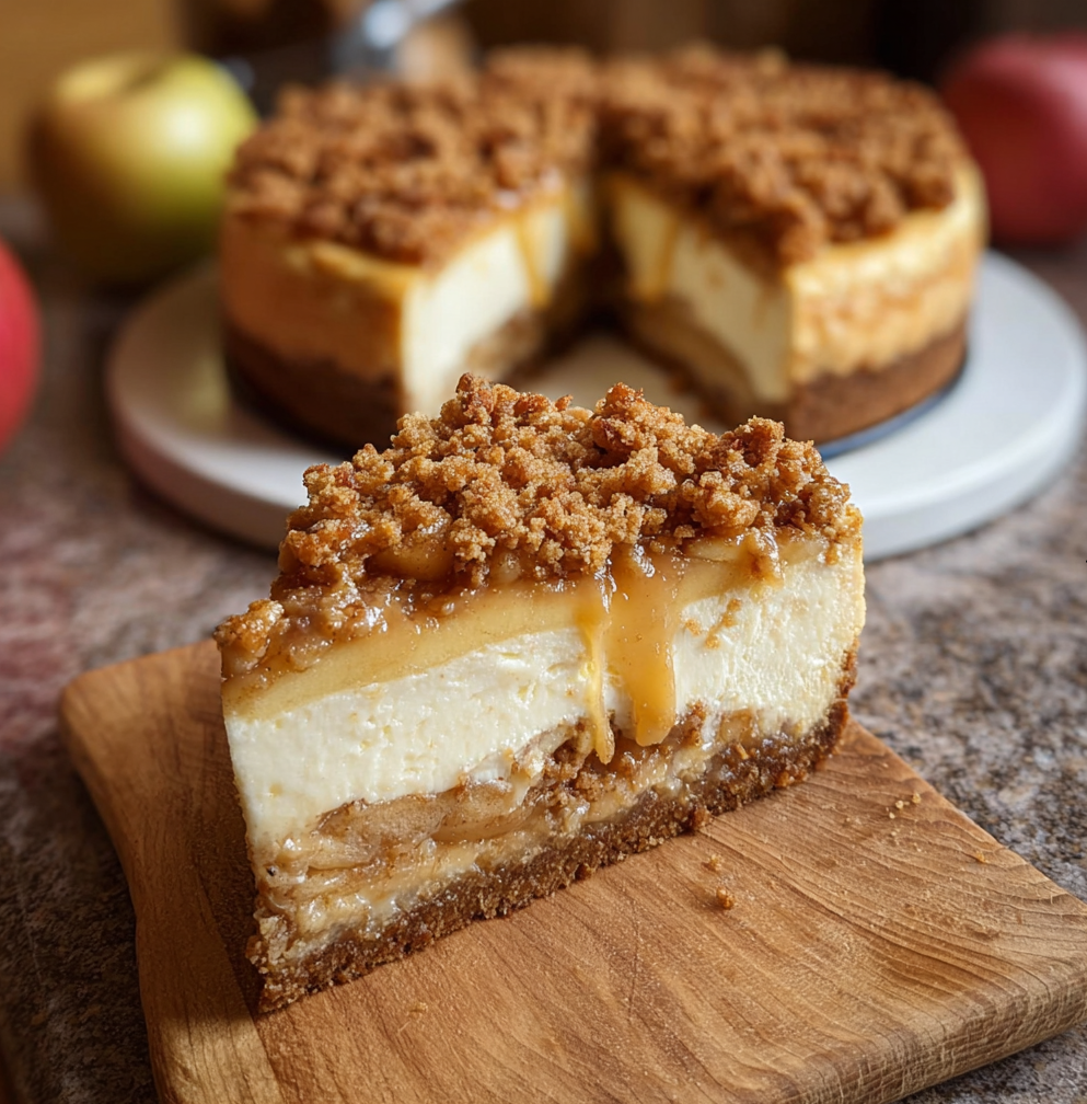 Apple Crumble Cheesecake