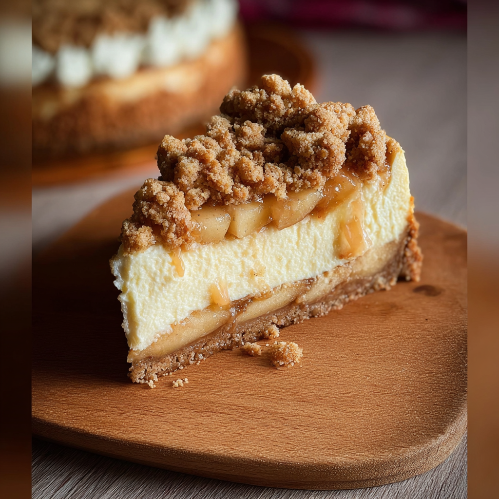 Apple Crumble Cheesecake