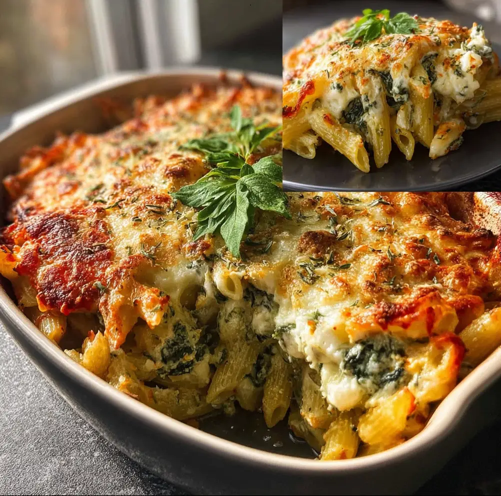 🥘 Spinach Ricotta Pasta Bake