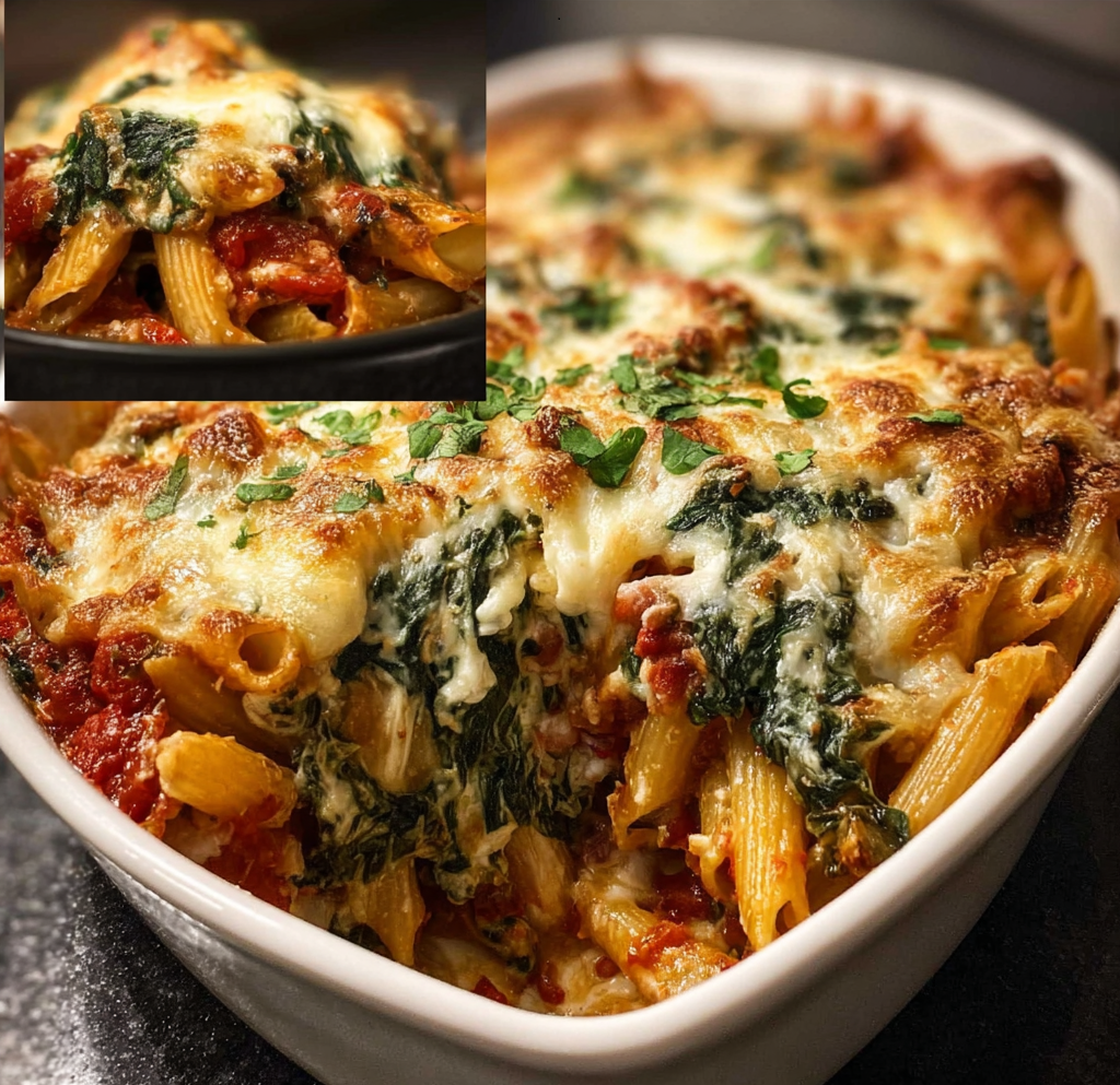 Spinach Ricotta Pasta Bake