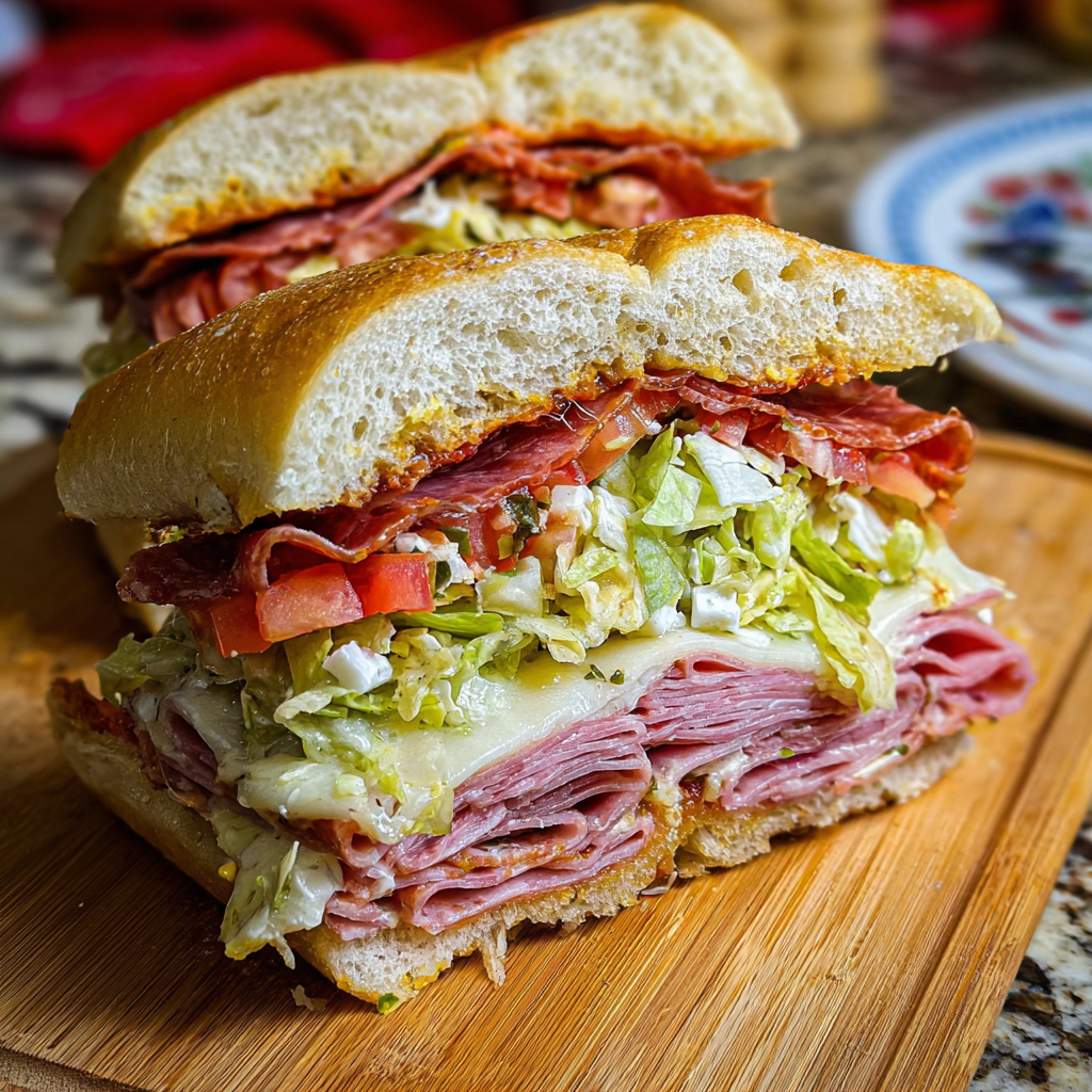 Italian Grinder Salad Sandwich