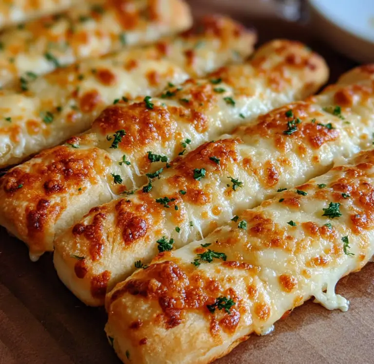 Homemade Cheesy Breadsticks